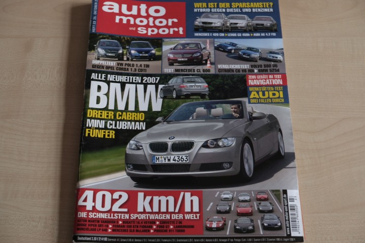Deckblatt Auto Motor und Sport (23/2006)